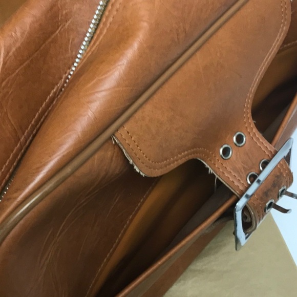 Unbranded Travel Tote Purse Silver Buckle Close and Luggage Tag made in Korea - Picture 10 of 16